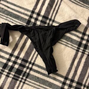 Frankie’s black tie-Side Bikini Bottom size Small